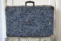 Blauwe koffer
