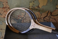 Oude tennisrackets