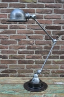 Industriële 2-armige JIELDE lamp, geborsteld
