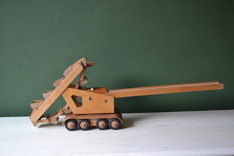 Het eens zijn met tieners Te Vintage houten speelgoed - www.blossombrocante.nl