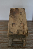 Robuust houten (vensterbank) krukje #3