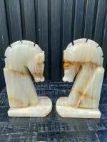 Onyx boekensteunen paard