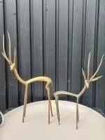 Set antilope beeldjes, brons