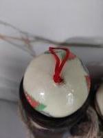 Vintage papier maché kerstballen, kinderen