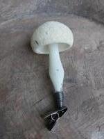 Antiek kerst ornament, paddenstoel