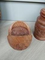 Onderzetters set, houtsnijwerk