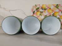 Emaille voorraadbussen groen