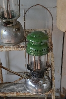 Industriële druklamp, groen